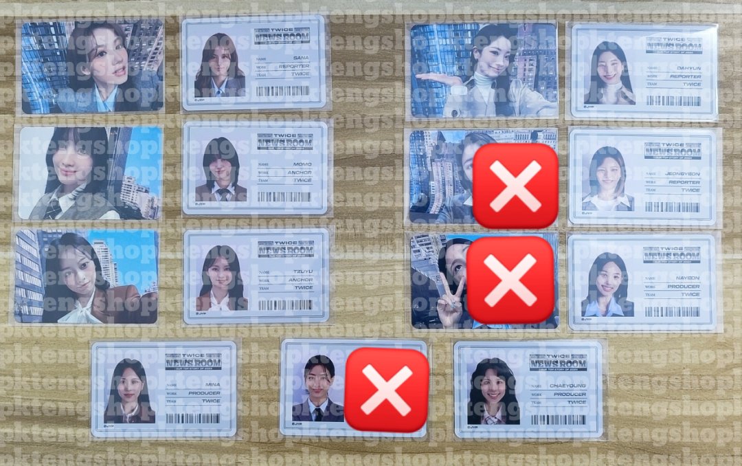 KtengshopONHAND's tweet photo. Wts PH Twice Newsroom photocards

120 each

-Front picture 
-Back id pic

Sana✅✅
Momo✅✅
Tzuyu✅✅
Mina✅
Dahyun✅✅
Jeongyeon✅
Nayeon✅
Chaeyoung✅

Dop: payo
+pf
+LSF https://t.co/Slg027C5Vs