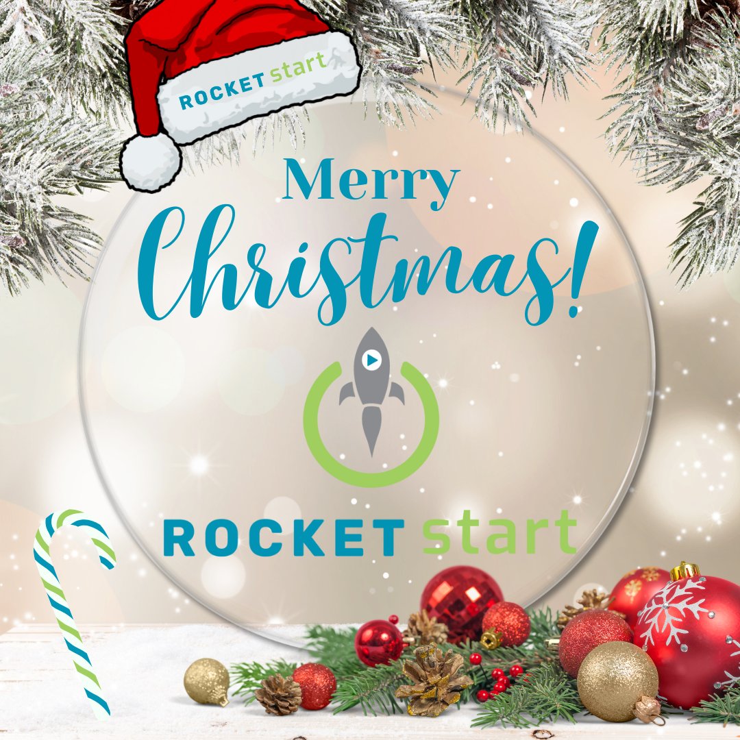Merry Christmas &amp; Happy Holidays from Rocket Start! We'd like to thank you for your support this past year as we wish everyone a safe, very Merry Christmas and Happy New Year!

#RocketStart #Christmas #Christmas2024 #Gamification #Motivation