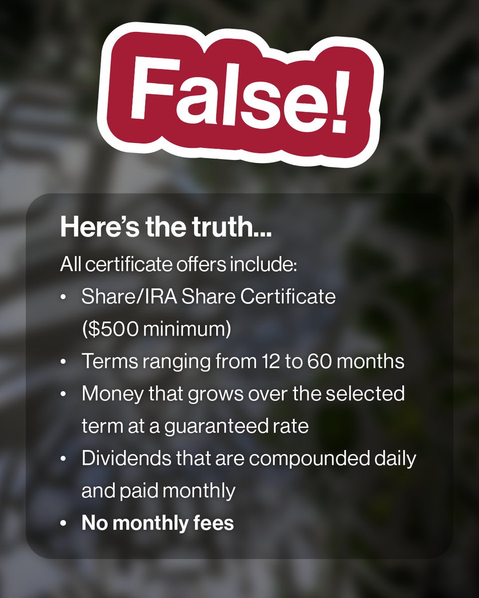 MITFCU's tweet photo. Learn more about our #Certificates here: https://t.co/Jx7RgRlRz8

Insured by NCUA. https://t.co/zEckbkyqYt