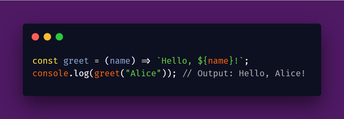 thecoding_co's tweet image. "What are JavaScript Arrow Functions?" 🏹
Arrow functions are simpler way to write functions in JavaScript. They just use a compact syntax.
Here’s an simple example:
#thecodingco #javascript #jsconcepts #tipsandtricks