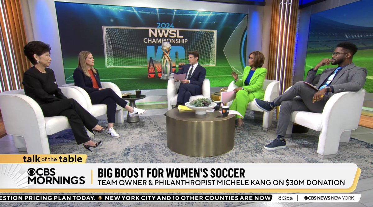 News today: Michele Kang is giving $30 million to U.S. Soccer to support its women's + girls' programs.

USSF will add more YNT camps + female coaches/refs and build out the talent ID platform. A boost for the USWNT youth pipeline, which has been a big focus point post-World Cup.