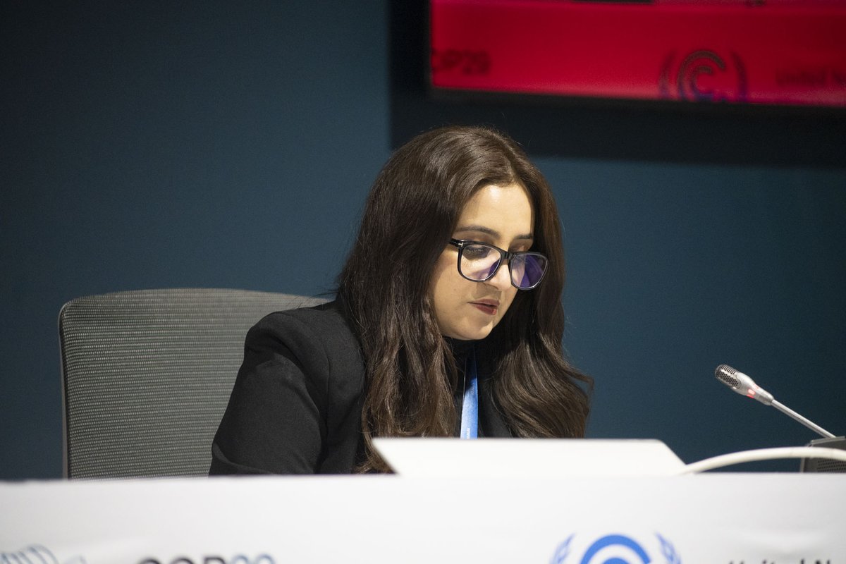 1/4.“The 2022 floods in Pakistan affected over 33 million people, it was estimated that over one third of the country was under water. Over 1700 people lost their lives.” <a href="/SattiSadia/">Sadia Satti</a> of <a href="/SDPIPakistan/">SDPI</a> at #COP29.