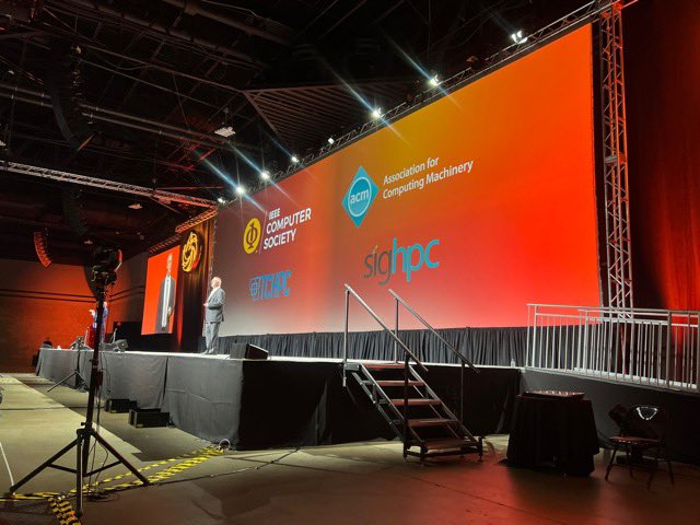 #SC24 opening, although the conference has been going on for 3days :-). Record 17,500!attendees and still growing, a record number. You really can tell money and people are flowing into HPC, driven by modern AI.