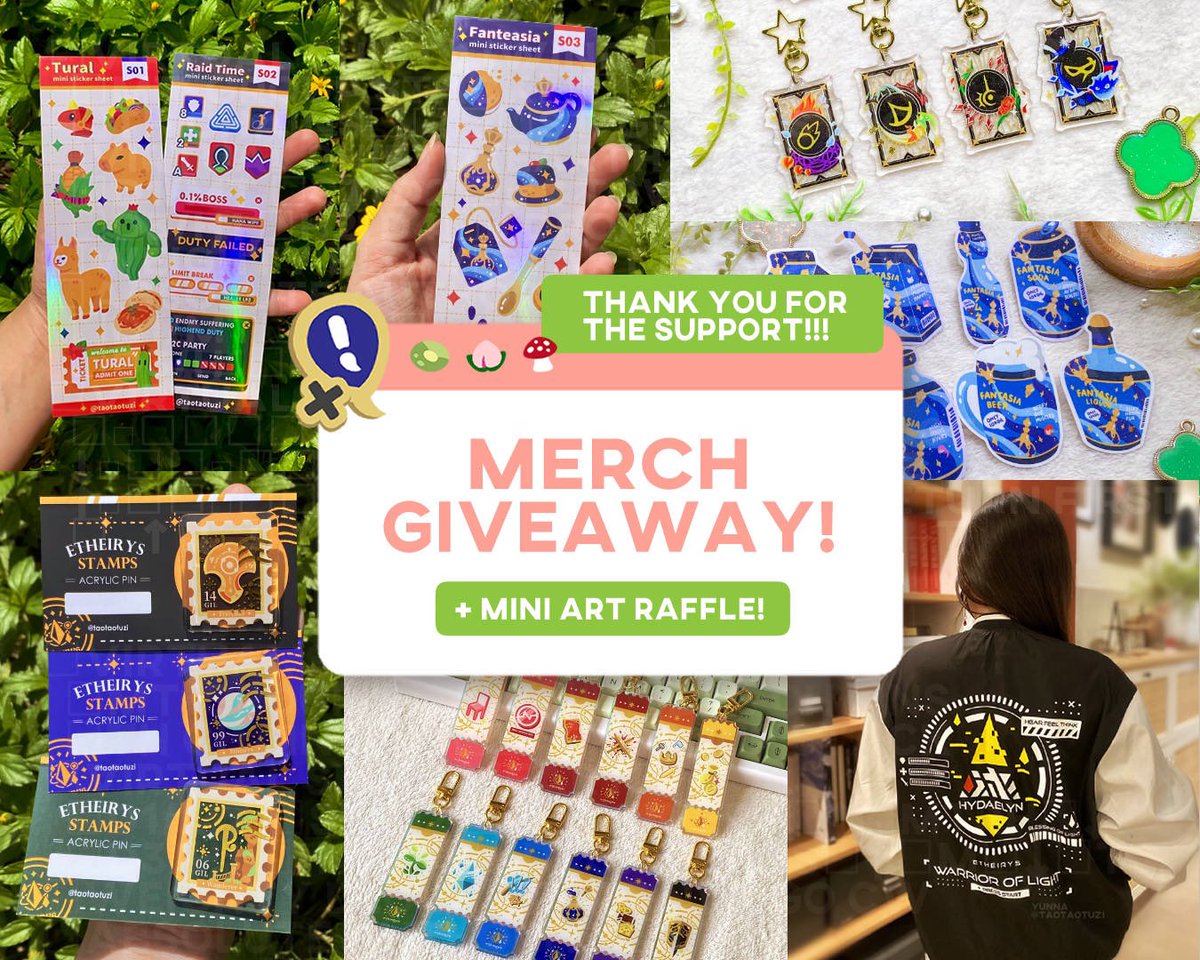 🎉 Henlo! As a thankyou gift for everyone’s support, I’m hosting a g1veaway + Mini art raffle! c: 🎉  Open to everyone!

✌🏻Just Follow, Retweet + Like this post! More rules in the next reply! &gt;&gt;&gt; #ffxiv