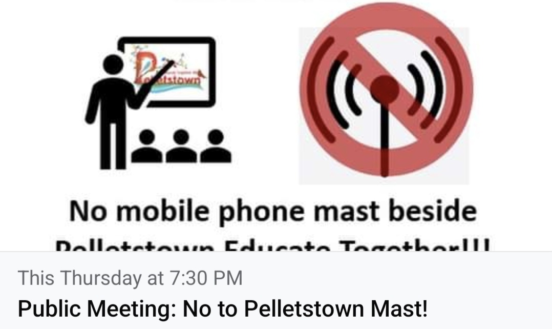 No To Pelletstown Mast tweet media