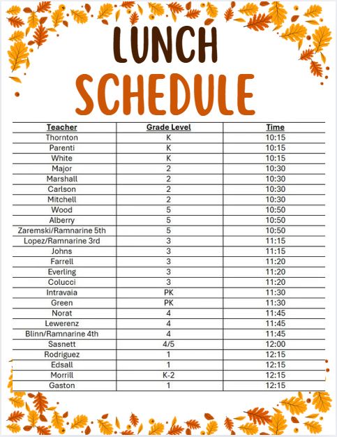 If you are joining us for our Sparr Thanksgiving Family Lunch, be sure to arrive 10 minutes early to check in.  We can't wait to see everyone!