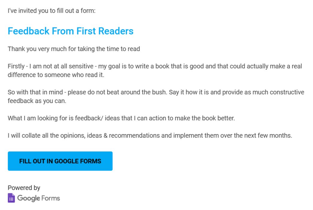 quantumcsx's tweet image. #BookUpdate Unfiltered feedback incoming.

My manuscript is in the hands of 20 first readers and I am preparing myself for their blunt truths.

The plan? Take it on the chin and edit like crazy.

Follow for updates!