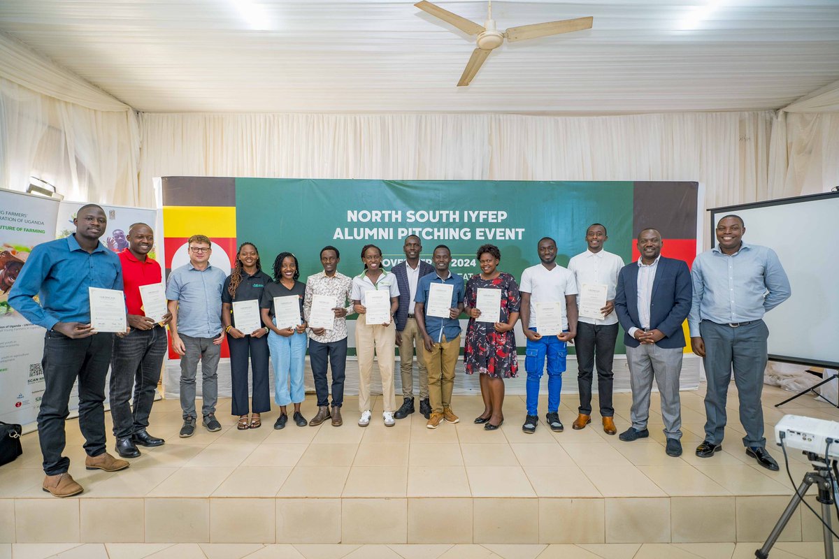 Our President <a href="/SemwangaRichar2/">Semwanga Richard</a>, on behalf of the <a href="/unyfa1/">UNYFA</a> Board and partners, has awarded the #IYFEP Alumni certificates and start-up capital. This will enable them to scale up their operations, promoting sustainable growth and innovation.