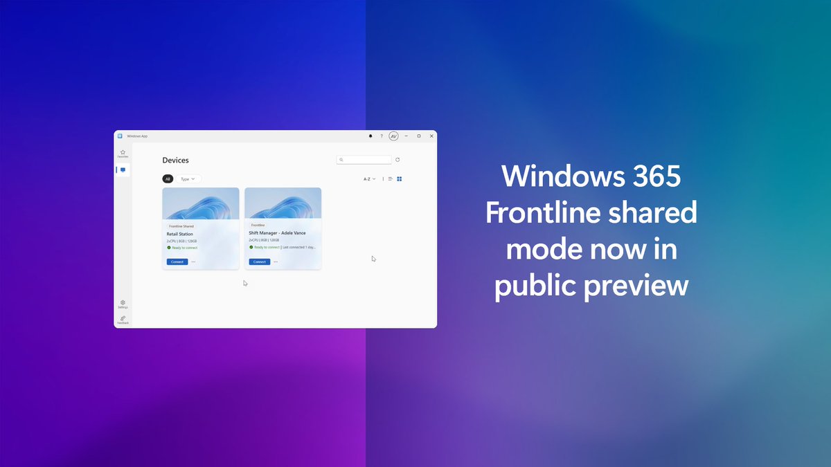 ConfigMgrDogs's tweet image. Windows 365 Frontline shared mode now in public preview: Windows 365 Frontline is expanding its capabilities with the public preview of “shared mode.” The new mode offers organizations even more options by providing Cloud PC access to… bit.ly/4eybMe9 #WindowsITPro