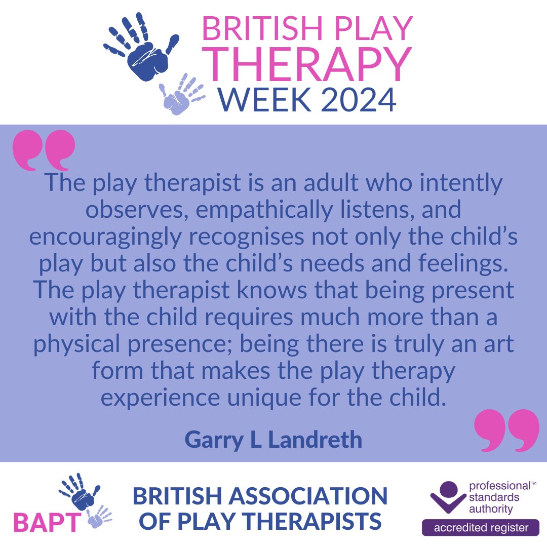 #BritishPlayTherapyWeek2024
#TherapistsConnect