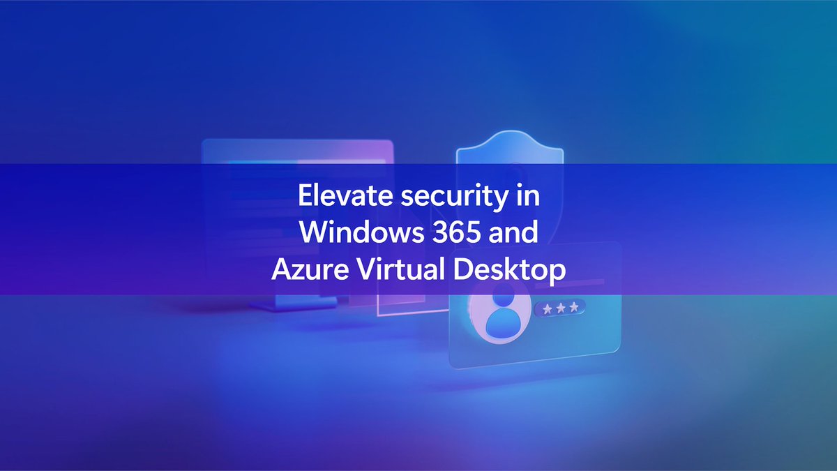 ConfigMgrDogs's tweet image. Elevate security in Windows 365 and Azure Virtual Desktop: At Microsoft, we prioritize security at every stage of our development process—from design to coding to feature creation. A common challenge for organizations is the complexity of… bit.ly/4fQkohm #WindowsITPro