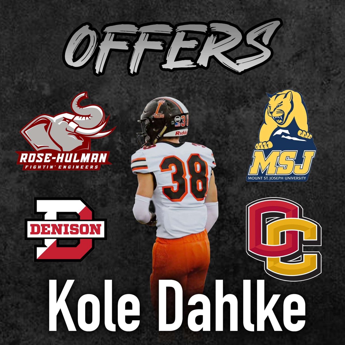 Kole Dahlke (@koledahlke2007) on Twitter photo Coaches, RECRUITMENT IS STILL OPEN!!! Just looking for an opportunity to ball out! Film on page if interested!
6’1” 175lbs. | c/o 25 | DB | Loveland, OH | 4.2 GPA, 32 ACT | 87 Tackles, 4 TFLs, 9 PBUs
Contacts:
Twitter: <a href="/KoleDahlke2007/">Kole Dahlke</a>
HC: <a href="/damewood29/">Damewood28</a>
DC: <a href="/coachjuice84/">Aj Williams</a> Coaches, RECRUITMENT IS STILL OPEN!!! Just looking for an opportunity to ball out! Film on page if interested!
6’1” 175lbs. | c/o 25 | DB | Loveland, OH | 4.2 GPA, 32 ACT | 87 Tackles, 4 TFLs, 9 PBUs
Contacts:
Twitter: <a href="/KoleDahlke2007/">Kole Dahlke</a>
HC: <a href="/damewood29/">Damewood28</a>
DC: <a href="/coachjuice84/">Aj Williams</a>