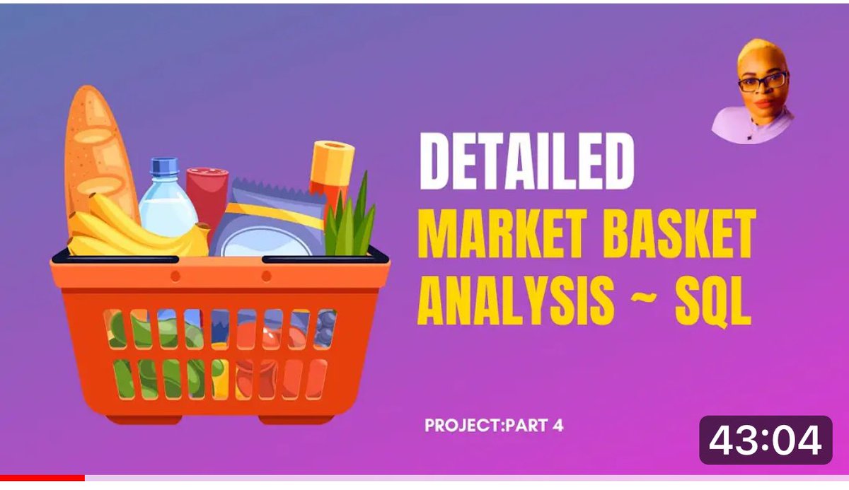 RealitycheckNJ's tweet image. In this video, I used SQLite to perform Market Basket Analysis 

youtu.be/BglwHiMhtAE?si…

#DataAnalytics 
#MarketingStrategy
#data2earn