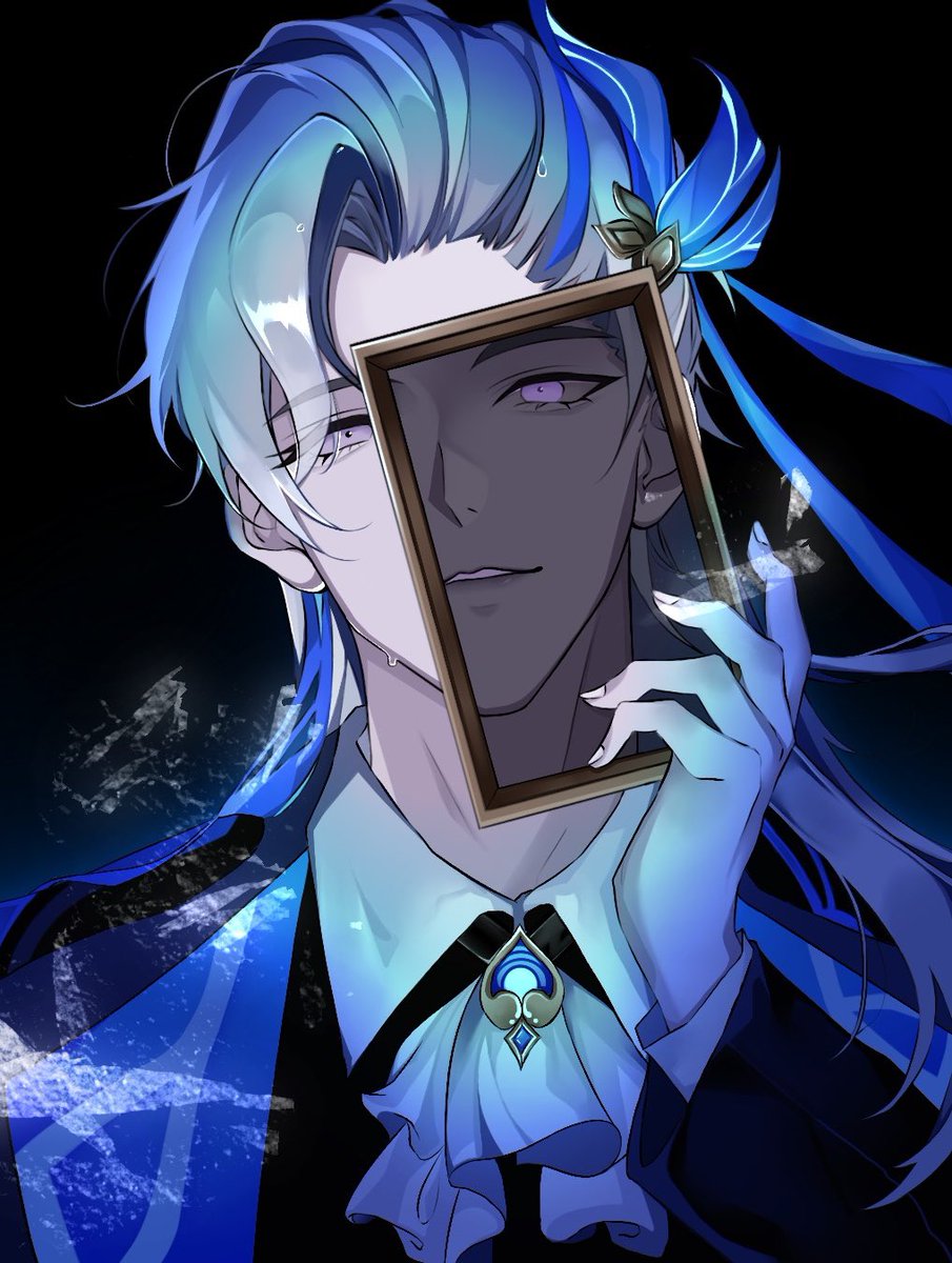 Yienko99's tweet photo. He’s just sooooo🤌🏻💙

#Neuvillette #GenshinImapact #fanart #drawingart #art #Genshinfanart https://t.co/tMaO6xgS1e