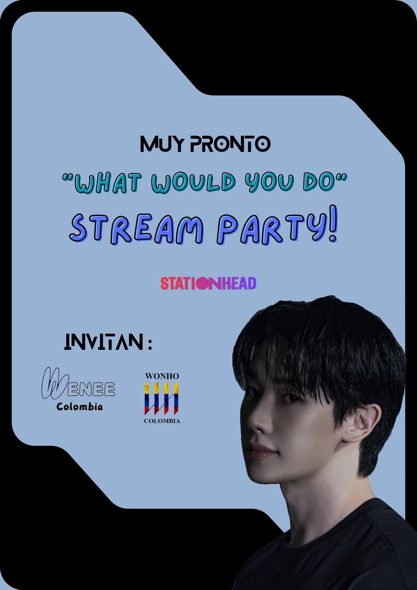 📻 #WhatWouldYouDo STREAM PARTY

[STATIONHEAD 🕹️]

Te invitamos a unirte a nuestro stream party. Abajo te dejaremos las instrucciones y los tutoriales correspondientes ⭐

📌stationhead.com/weneecolombia
📆 22 Noviembre 
⏰ 7PM COL 🇨🇴

#WONHO #원호 #WWYD <a href="/official__wonho/">WONHO Official</a>