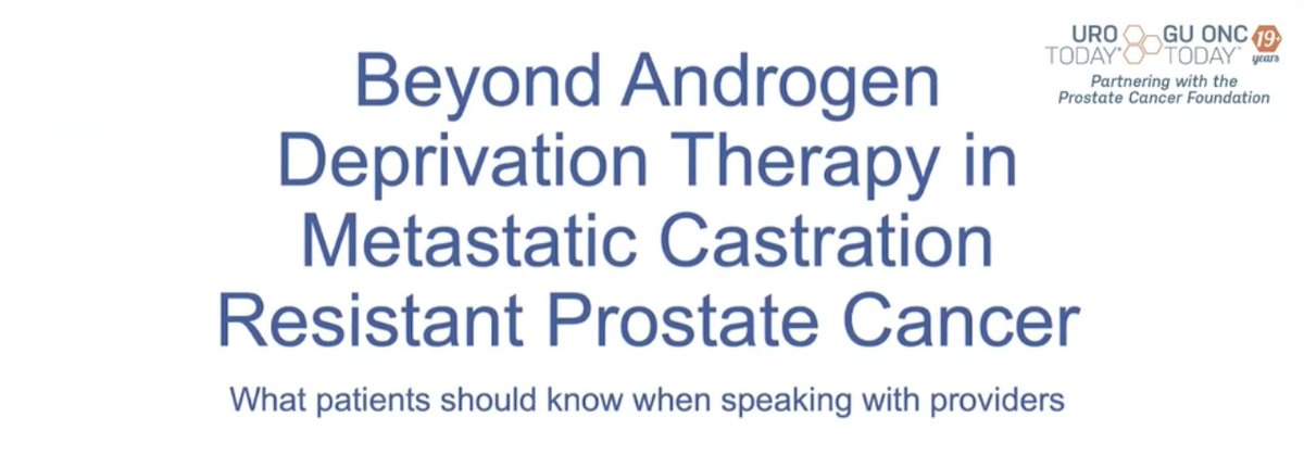 urotoday's tweet image. Treatment decision making in #mCRPC: The #Urologist and #Patient “What the patient needs to know” about his disease and treatment options? Brenda Martone @LurieCancer joins Neal Shore in this independent medical education initiative &amp;gt; bit.ly/47IaNW2 @LoxoLillyOnc