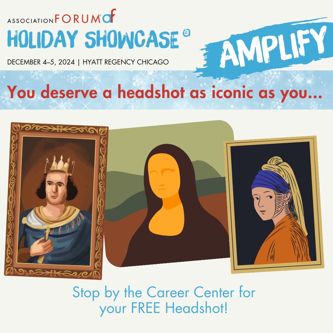 📸 What? Chuck Fazio’s Headshot Experience

📸 Where? Career Center in booth 255.

Haven't registered for Holiday Showcase® yet?
bit.ly/488NkO