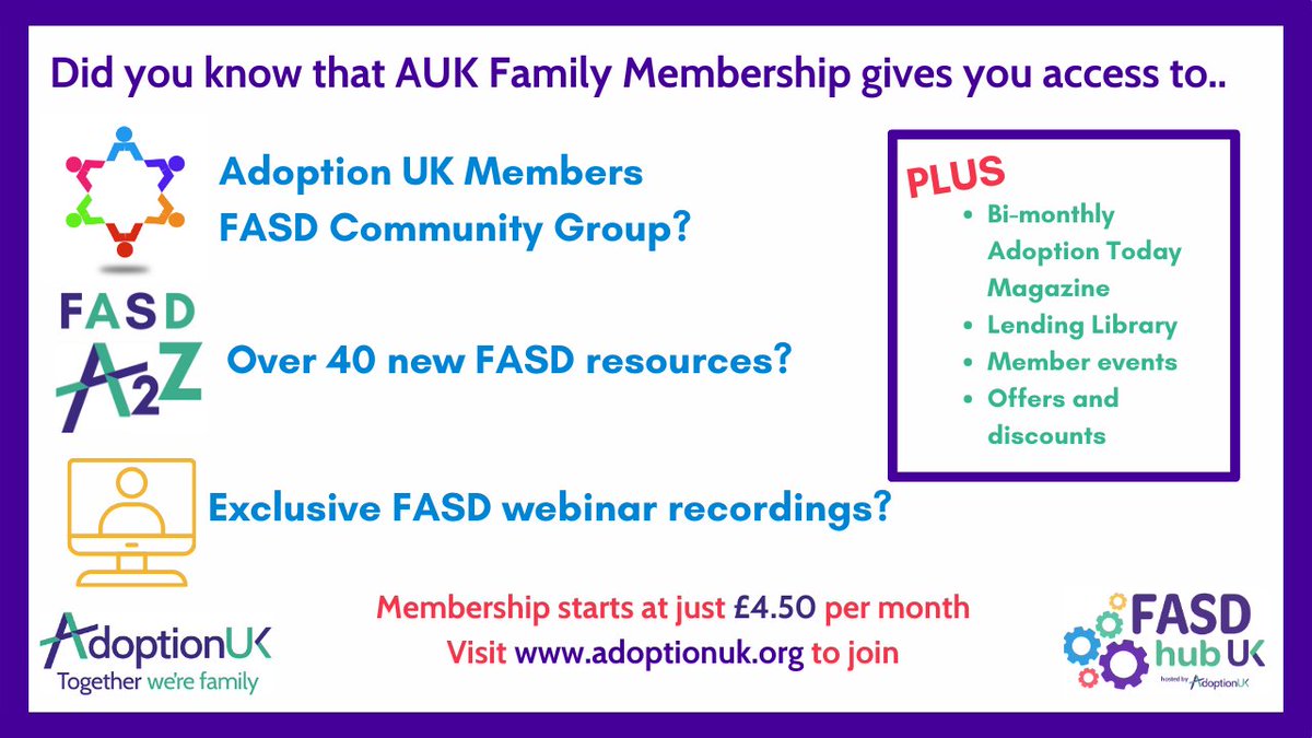 To see our membership resources, log in to your AUK account, or visit our website for more details: ow.ly/REOZ50QqRVy #FASD #FASDHubUK
