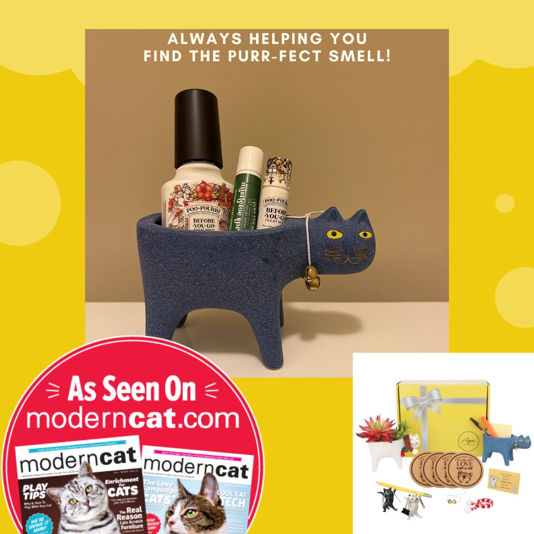 AryceGifts's tweet photo. Turn your bathroom into a meow-velous retreat with our adorable cat-shaped planter, now doubling as the chicest holder for your bathroom sprays! 🐱💨

Who said storage couldn't be stylish? This little feline friend is the paw-some way to keep your essentials. https://t.co/7lgKdJmKIK