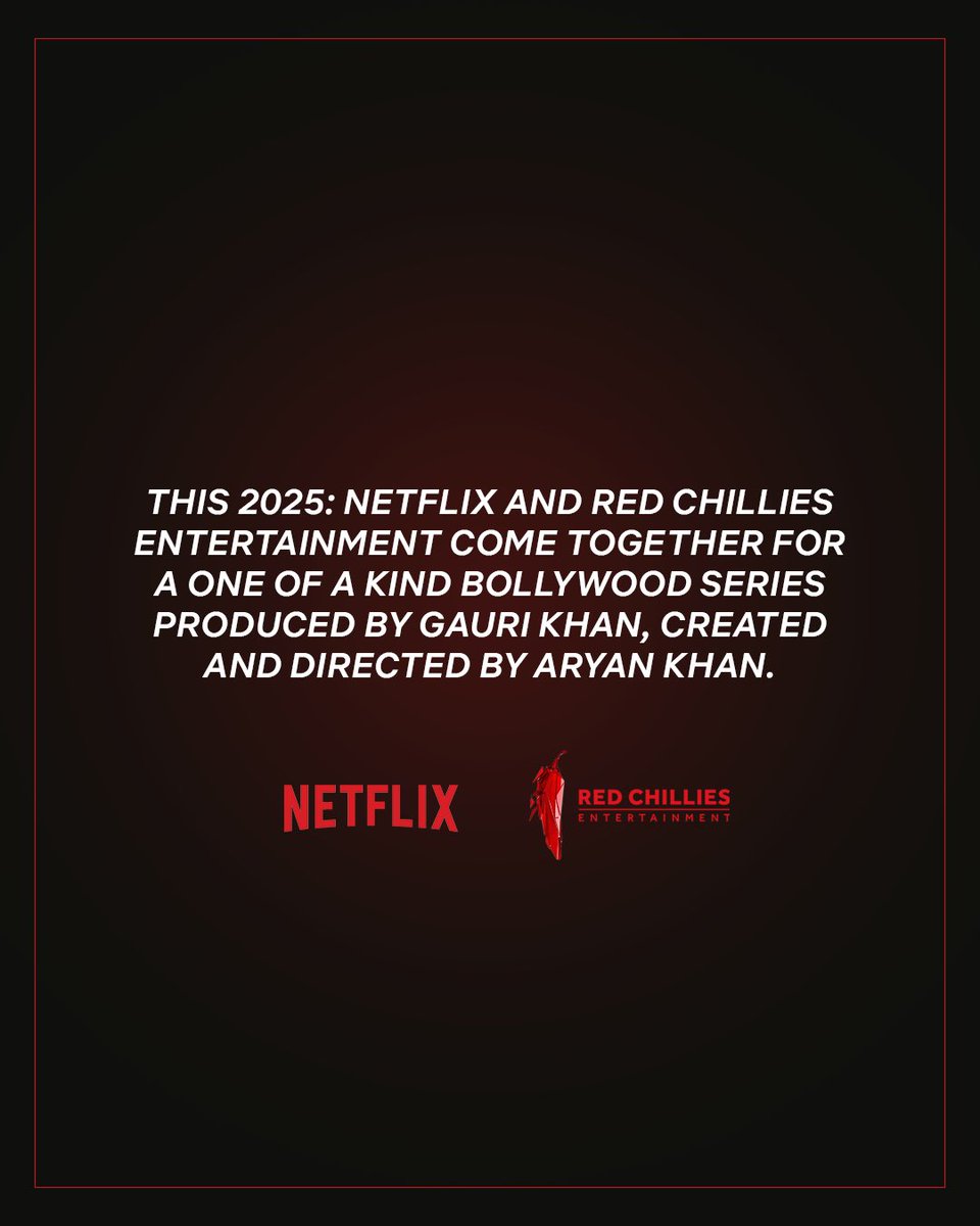 Shah Rukh Khan (@iamsrk) on Twitter photo It’s a special day when a new story is being presented for the audience. Today is even more special as <a href="/RedChilliesEnt/">Red Chillies Entertainment</a> and Aryan Khan embark on their journey to showcase their new series on <a href="/NetflixIndia/">Netflix India</a> . Here’s to untamed story telling….controlled chaos…gutsy scenes and lots It’s a special day when a new story is being presented for the audience. Today is even more special as <a href="/RedChilliesEnt/">Red Chillies Entertainment</a> and Aryan Khan embark on their journey to showcase their new series on <a href="/NetflixIndia/">Netflix India</a> . Here’s to untamed story telling….controlled chaos…gutsy scenes and lots