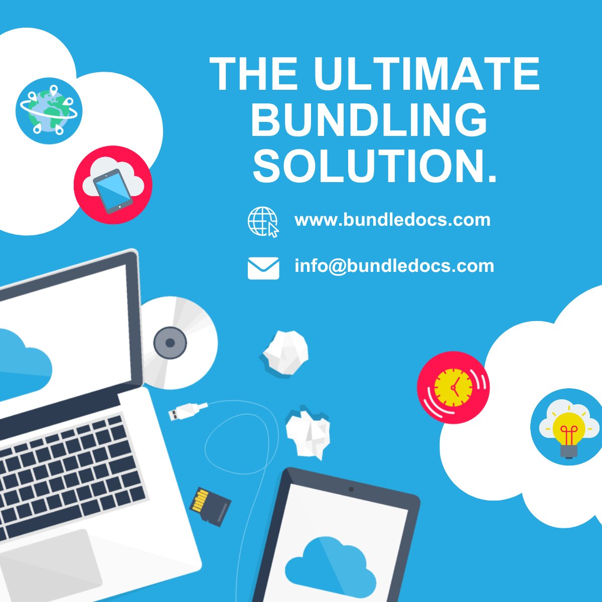 Looking for the ultimate bundling solution?

With Bundledocs, you and your team can bundle, edit, share and deliver documents efficiently. Anytime, anywhere and on any device. Start your #freetrial or learn more about our solution here: hubs.li/Q02XhkqV0

#Ebundle
