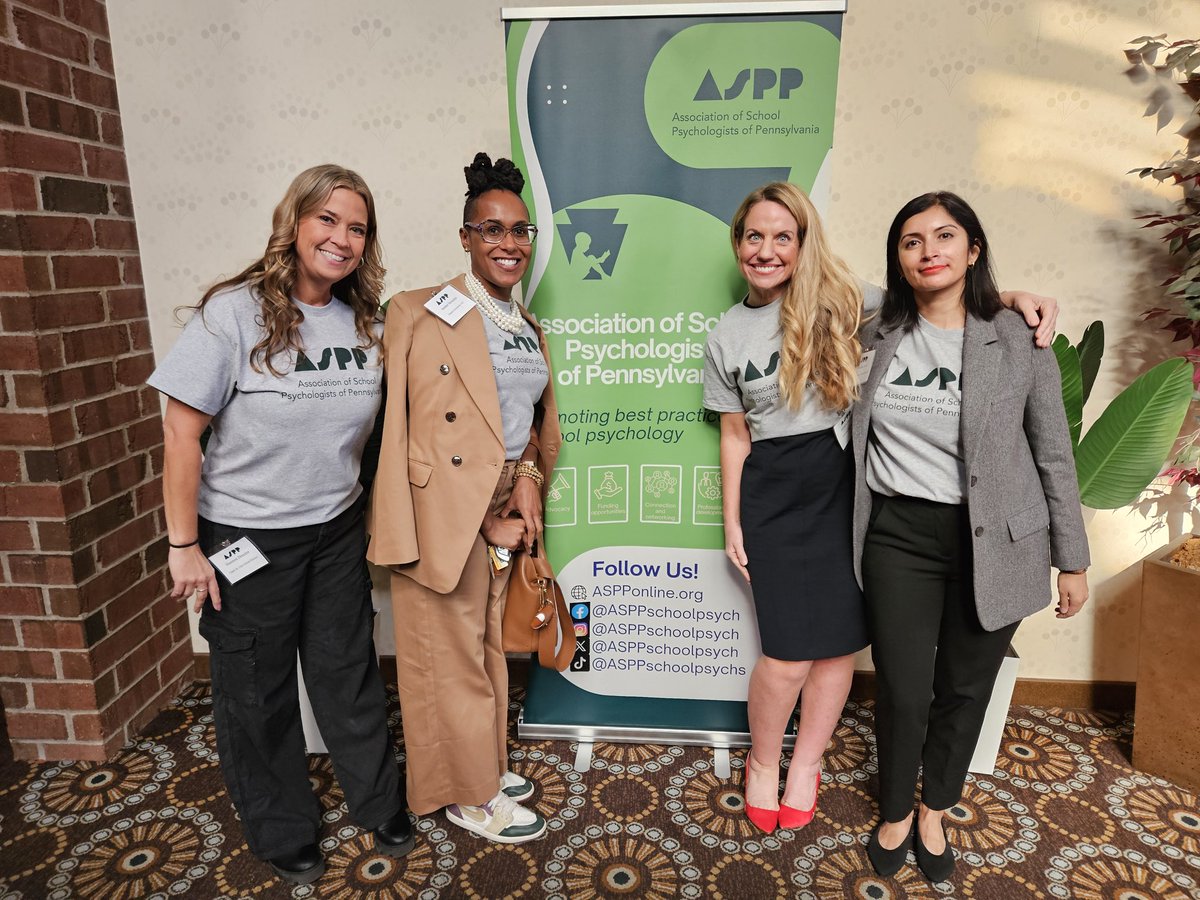United in Vision: ASPP's Past, Present, and Future Presidents standing together at this year's conference, embodying the strength, dedication, and passion driving our profession forward. #ASPPLeadership #SchoolPsychologyInAction #ASPP #SchoolPsychology
