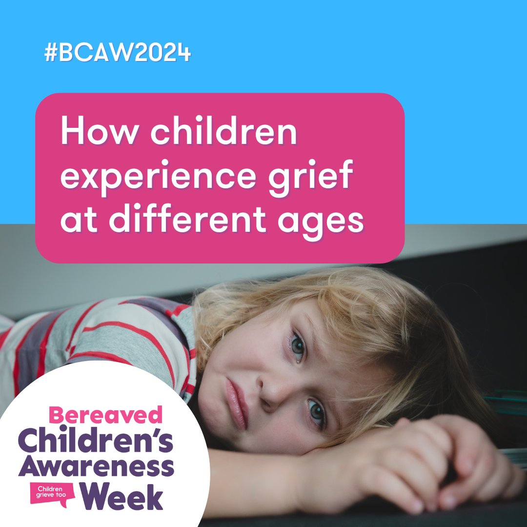 Irish Hospice Foundation (@irishhospice) on Twitter photo When you realise what your child’s understanding of death is, you can best support them on their #grief journey. Learn how children experience grief by age and stage 👉 childhoodbereavement.ie/families/child…
#BCAW2024 #BCAW #ChildrenGrieveToo <a href="/ICBNIrl/">The Irish Childhood Bereavement Network</a> When you realise what your child’s understanding of death is, you can best support them on their #grief journey. Learn how children experience grief by age and stage 👉 childhoodbereavement.ie/families/child…
#BCAW2024 #BCAW #ChildrenGrieveToo <a href="/ICBNIrl/">The Irish Childhood Bereavement Network</a>