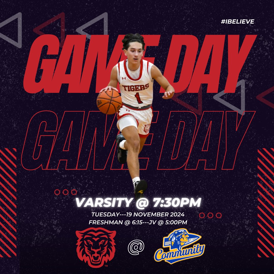 Gameday @ Community High School. Varsity tips off at  7:30pm. #IBELIEVE