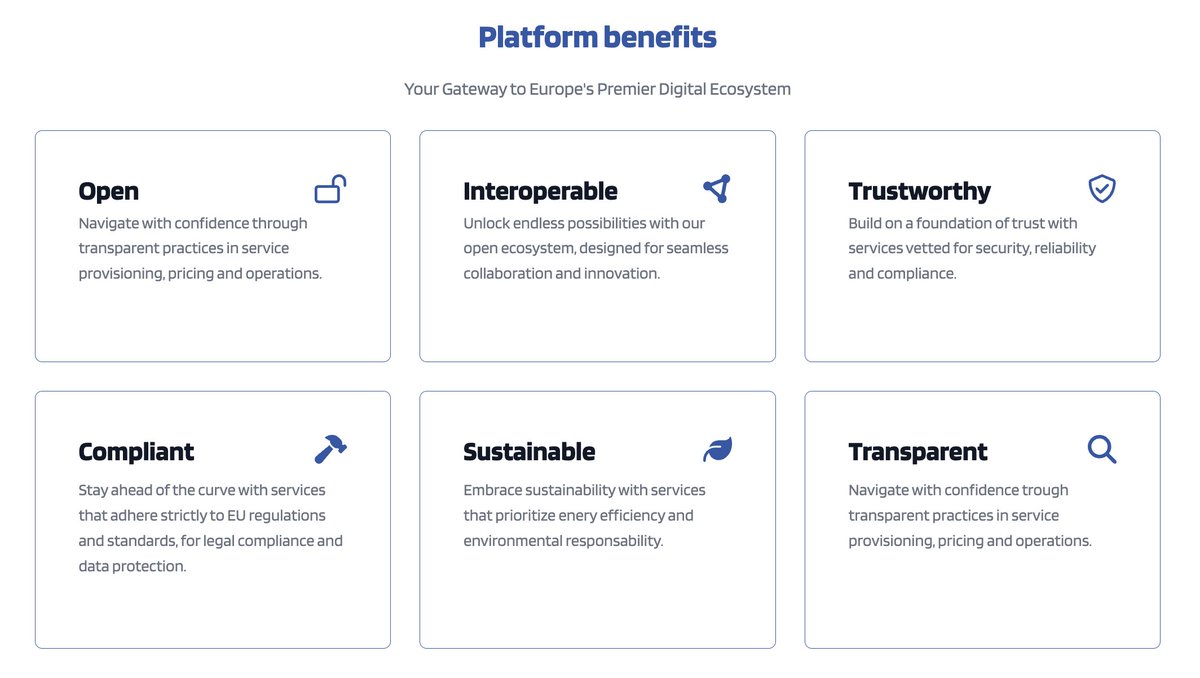 DomeMarketplace's tweet photo. Are you an Infrastructure as a Service provider (IaaS) seeking new 🇪🇺 EU customers?
Do you offer localized, sovereign #CloudSolutions in Europe?
If the answer is YES, #DOMEMarketplace is for you!
Visit 👉 https://t.co/w6uMFN3yKv today!
#IaaS #CloudServices #EdgeServices https://t.co/4d4fTRmvei