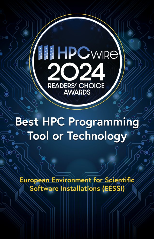 EESSI (@eessi_hpc) on Twitter photo So this happened...
Thank you #HPC community for voting for EESSI in the @HPCWire Reader's Choice Awards 2024!
This was only possible thanks to the funding we got from <a href="/EuroHPC_JU/">EuroHPC Joint Undertaking</a> via the <a href="/MultiXscale/">MultiXscale</a> CoE, and <a href="/AWS/">Amazon Web Services</a> + <a href="/Azure/">Microsoft Azure</a> through sponsored credits in the cloud.
#SC24 So this happened...
Thank you #HPC community for voting for EESSI in the @HPCWire Reader's Choice Awards 2024!
This was only possible thanks to the funding we got from <a href="/EuroHPC_JU/">EuroHPC Joint Undertaking</a> via the <a href="/MultiXscale/">MultiXscale</a> CoE, and <a href="/AWS/">Amazon Web Services</a> + <a href="/Azure/">Microsoft Azure</a> through sponsored credits in the cloud.
#SC24