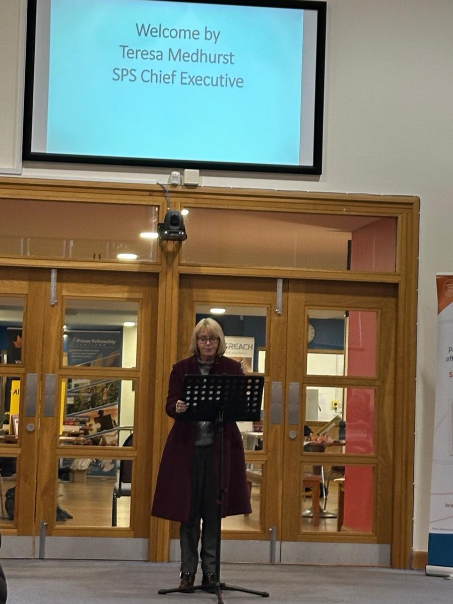 An honour to have Teresa Medhurst, Chief Executive of <a href="/scottishprisons/">Scottish Prison Service</a> welcome all to the national launch service for Prisoners Week <a href="/PrisonersWkScot/">Prisoners Week Scotland</a> in Perth on Sunday. The theme "Hear My Voice" was suggested by the late and much missed Tom Fox, Head of SPS Communications.