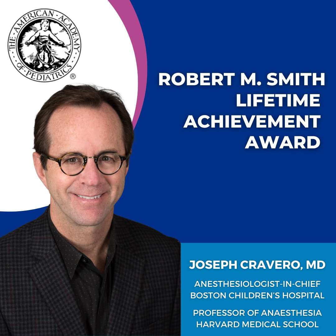 Our own Anesthesiologist-in-Chief, Dr. Joseph Cravero, was selected as 2025 Robert M. Smith Awardee by the Society for <a href="/PediAnesthesia/">SPA</a>! This award recognizes an individual who has made outstanding contributions to the field of pediatric anesthesiology. Congratulations!