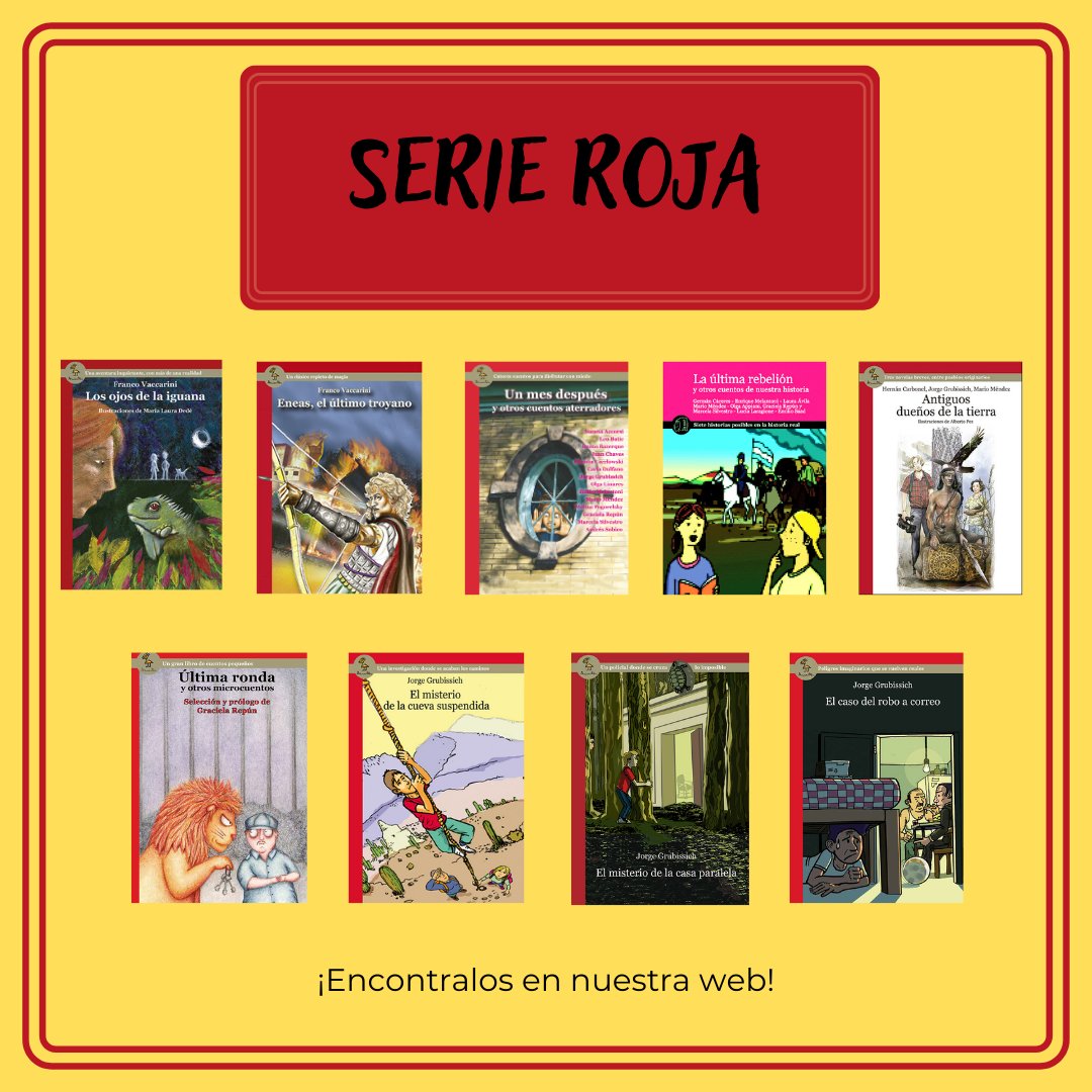 Hoy te presentamos la ❤️Serie Roja❤️, para lectores expertos. 📚 Aventuras desde los troyanos hasta la historia argentina, pasando por Salta, Córdoba y lugares misteriosos.
🎒Adentrate en estas historias únicas.
🔍 Más info y secuencias en nuestra web: e-amauta.com