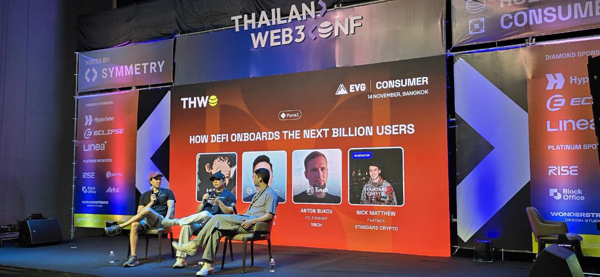IpmbOfficial's tweet photo. 🌟 IPMB at the Heart of Innovation in Thailand! 🌟

This past week, the IPMB team attended some of Bangkok's most exciting Web3 and blockchain events – @THBWOfficial, @EFDevcon, and the Thailand Web3 Conference! 🎉

Here’s a snapshot of our journey:

💡 Inspiring Conversations
We were thrilled to witness thought leaders, like @VitalikButerin, dive into transformative topics such as "Western Liberalism to World Liberalism." The insights shared sparked powerful discussions and a new vision for the future of Web3.

💻 Empowering Builders
The DC7 SEA DevCon brought together incredible hackers and developers, driving innovation and participating in hackathons. It was inspiring to see the next wave of projects taking shape right before our eyes.

🤝 Unforgettable Connections
From impactful panel discussions to engaging with the vibrant global community, these events underscored the power of collaboration in the blockchain ecosystem. Meeting so many forward-thinkers was truly an honour.

As IPMB redefines how gold can be accessed and utilised in everyday life through blockchain technology, these experiences fuel our passion for innovation and community building. A huge thank you to everyone who stopped by and shared their ideas. Let’s keep the conversation going as we shape the future together!

✨ To the builders, dreamers, and changemakers – see you at the next event!

Keep an eye on IPMB 

#IPMBToTheWorld