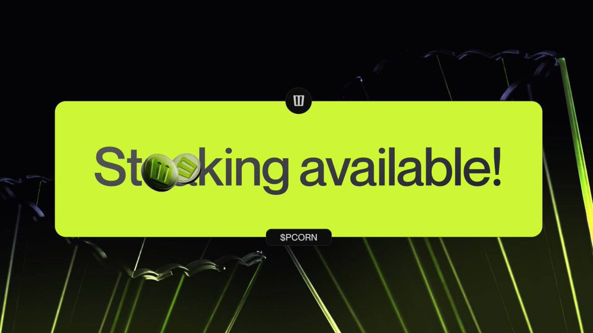 💵 $PCORN Staking is Here! 💵

We’re thrilled to introduce a unique staking mechanic, available exclusively for Popcorn users!

 ◉ Start with a 1500% APR, locked in from the moment you stake – no one else does it like this.

◉ Personalized rewards: Your APR decreases weekly,
