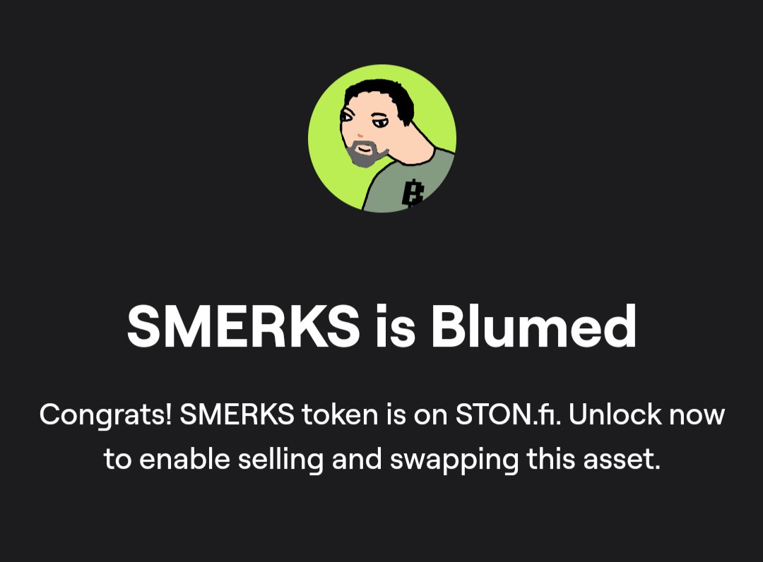 sonekbtc's tweet photo. As I said $SMERKS #meme officially is #blumed tbh it's the only meme that represents @cryptosmerkis the CO-FOUNDER of @blumcrypto and it's coming from the #BlumMemepad to @ston_fi 🚀NFA but I am max biding that can surpass even $USACH 🫶🏻
🫵🏻Always DYOR ! #TON #DOGS #Notcoin #durev https://t.co/kHrpFN8QQf