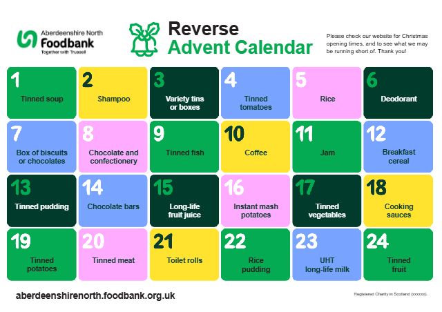 ✨ Join the #ReverseAdventCalendar this Christmas! Donate one item a day from our list to help those in need. Together, we can make a difference! Full details on our website. #ChristmasGiving #CommunitySupport