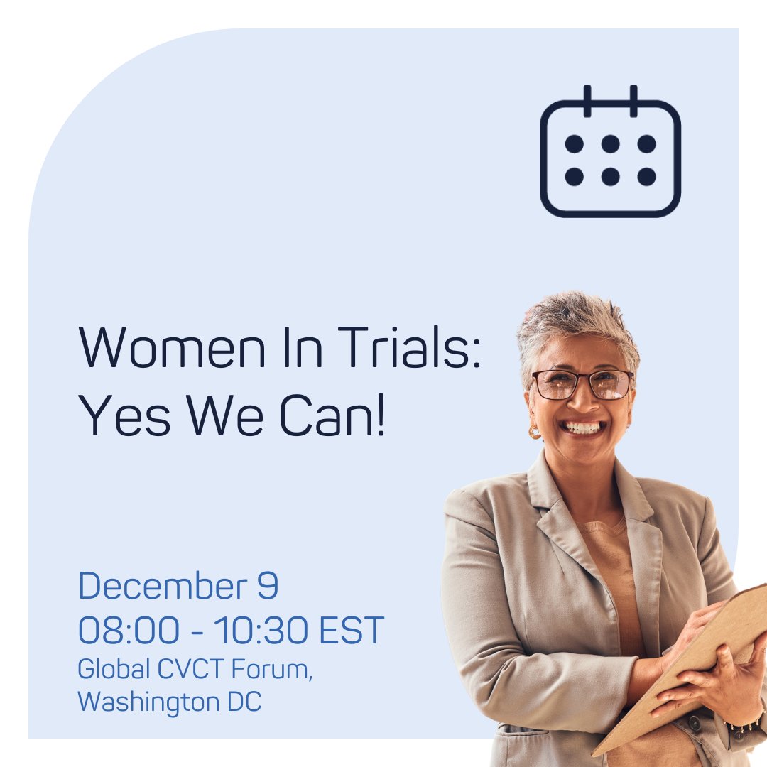 Women As One (@womenas1) on Twitter photo Attend our <a href="/CVCTForum/">CVCT - CardioVascular Clinical Trialists</a> joint session and work with us to get more women leading & participating in clinical trials.
The session features #CVCT2023 Research Scholar award winner <a href="/EBohula/">Erin Bohula</a> and many world-leading experts!
Learn more: globalcvctforum.com/scientific-pro…
#CVCT2024 Attend our <a href="/CVCTForum/">CVCT - CardioVascular Clinical Trialists</a> joint session and work with us to get more women leading & participating in clinical trials.
The session features #CVCT2023 Research Scholar award winner <a href="/EBohula/">Erin Bohula</a> and many world-leading experts!
Learn more: globalcvctforum.com/scientific-pro…
#CVCT2024