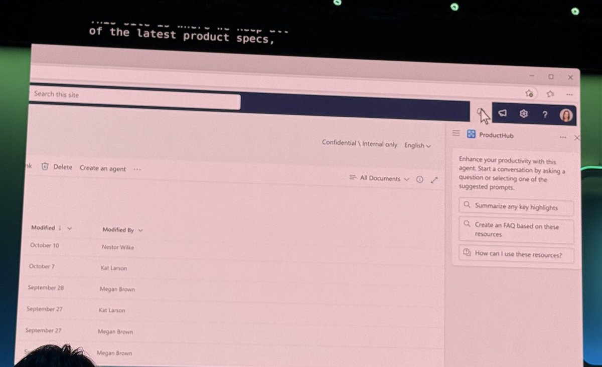 Love the new update, Now every SharePoint site will have an Agent.

#SharePoint #announcements #MSIgnite #Microsoft #Microsoft365 #mstechtalk #copilot #agents #ai