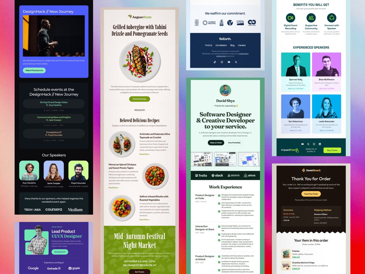 Designmodo's tweet image. 🧵 Email Design Trends for 2025

Want your emails to shine in 2025? Here are 7 key trends you can’t ignore:

1️⃣ Sustainable Practices &amp;amp; Accessibility ♻️
Make your emails eco-friendly &amp;amp; inclusive for all. This builds trust with your audience.

2️⃣ Interactive Emails &amp;amp; AMP 📲
Polls,…
