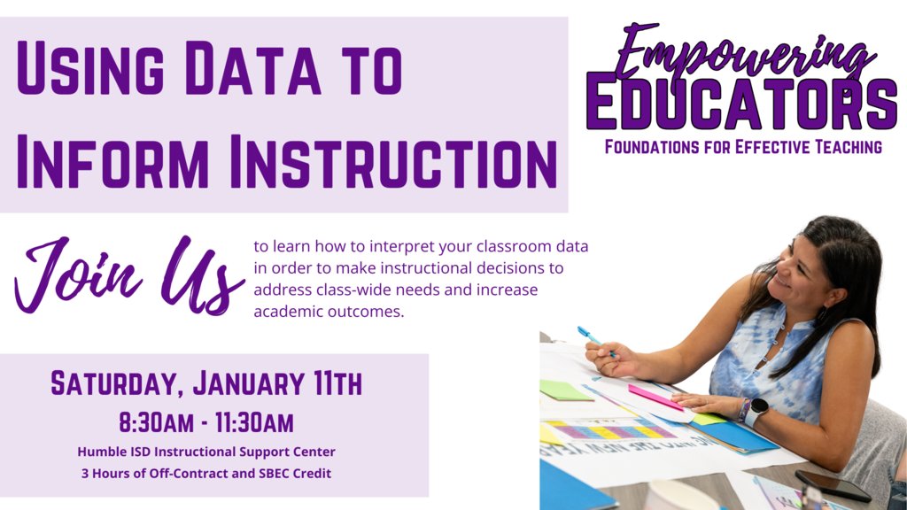 Still need Off-Contract hours? Join us on January 11th at the Instructional Support Center to learn how to look at data and make instructional decisions that will have the greatest impact on student achievement. Register now: bit.ly/DataJan25