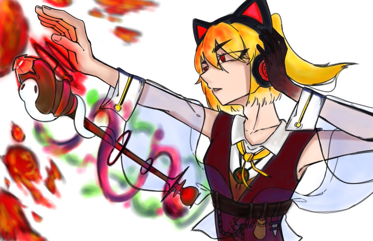 魔法使い(炎タイプ)
#絵描きさんと繋がりたい 　#オリキャラ
