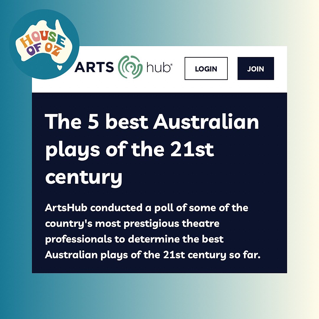 TWO shows supported by us have made the <a href="/ArtsHub/">ArtsHub</a> ‘5 Best Australian plays of the 21st Century’ list! 🎭

#1: ‘Counting and Cracking’ by <a href="/shakthidharan/">S. Shakthidharan</a> produced by <a href="/KurinjiAus/">Kurinji</a> and <a href="/BelvoirSt/">Belvoir</a> 
#4: ‘Fangirls’ by <a href="/YveBlake/">Yve Blake</a> at <a href="/LyricHammer/">Lyric Hammersmith Theatre</a> produced by Sonia Friedman Productions