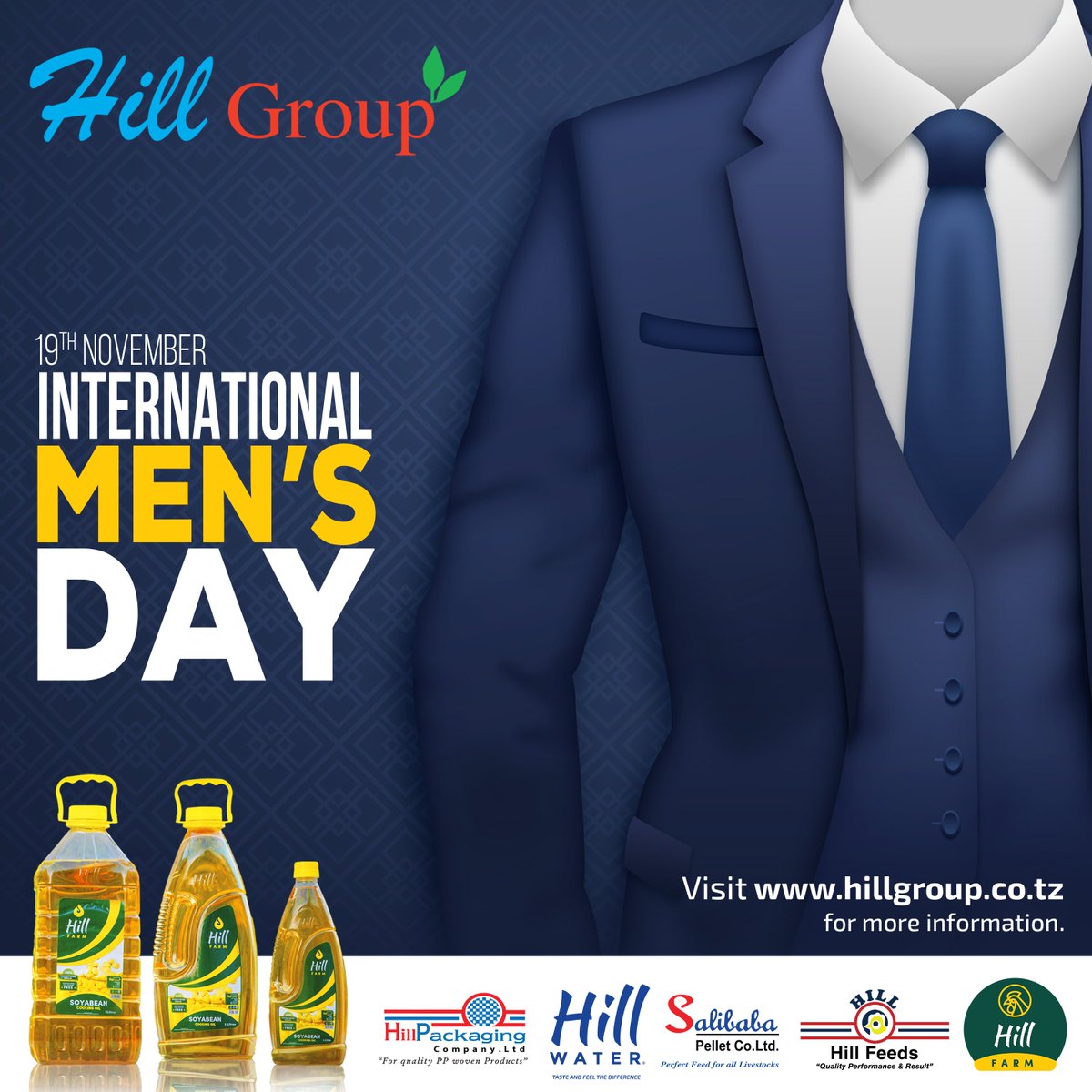 Herí ya Siku ya Wanaume Duniani.

#HappyMensDay2024 #HillGroupTanzania