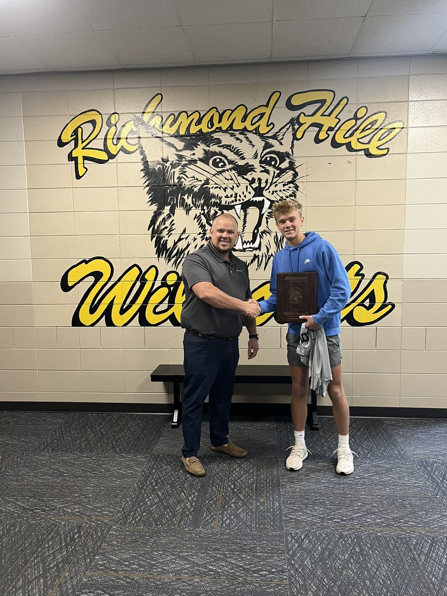 Richmond Hill Wildcats Athletics (@athletics_rhhs) on Twitter photo Congratulations to Samantha & Eddie for receiving the Matt Hodges - State Farm Athlete Of the Month award for October! Congratulations on your success in both the classroom & in athletics. #ouRHouse
<a href="/AmyZimmerWJCL/">Amy Zimmer</a> <a href="/WSAVBlitz/">WSAV BLITZ</a> <a href="/WTOCsports/">WTOC Sports</a> <a href="/DennisKnightSMN/">Dennis Knight</a> <a href="/JeffRoberts__/">Jeff Roberts</a> Congratulations to Samantha & Eddie for receiving the Matt Hodges - State Farm Athlete Of the Month award for October! Congratulations on your success in both the classroom & in athletics. #ouRHouse
<a href="/AmyZimmerWJCL/">Amy Zimmer</a> <a href="/WSAVBlitz/">WSAV BLITZ</a> <a href="/WTOCsports/">WTOC Sports</a> <a href="/DennisKnightSMN/">Dennis Knight</a> <a href="/JeffRoberts__/">Jeff Roberts</a>