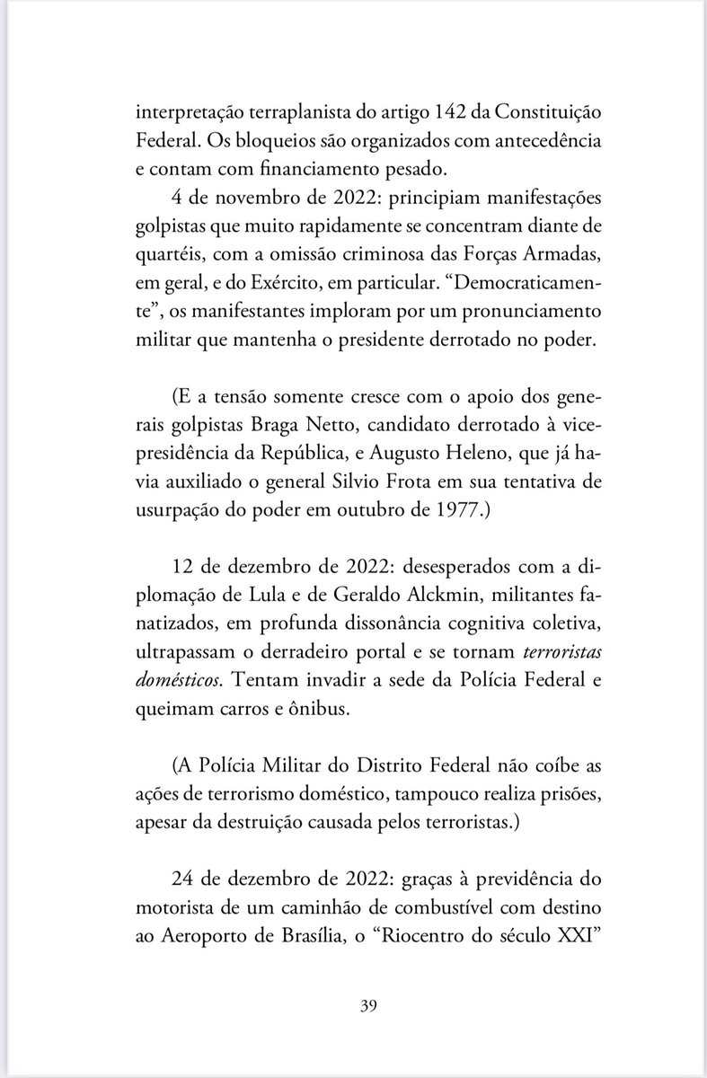 joaocezar1965's tweet image. Julho de 2023: data da publicação.

Ainda há general para ser preso.