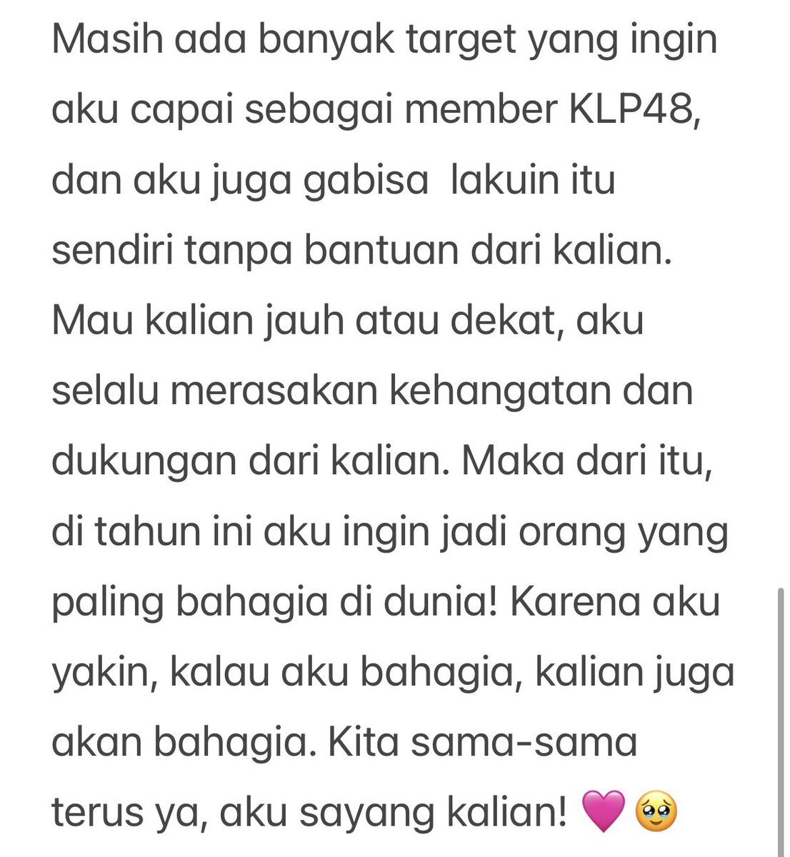 Sedikit hal yang ingin aku sampaikan untuk kamu!
#Ningta24Day 🩷