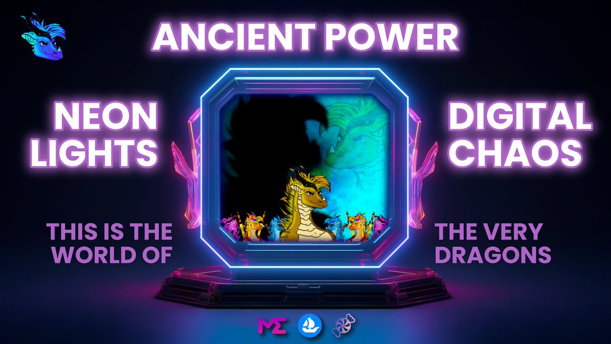 💻 Neon lights. Digital chaos. Ancient power. 🐉

This is the world of The Very Dragons.

Own a piece of the future:
🎨 Fan-Art Contest
🌌 Join the dragon revolution.

🔗 heymint.xyz/theverydragons

#cyberpunknft #theverydragons #nftcollectors #digitalchaos #dragonrevolution