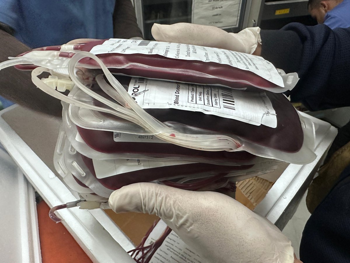 IsraelinUSA's tweet photo. 1,000 blood units were transferred to the A-Sahaba Hospital in Northern Gaza yesterday (Nov. 18).   

This transfer was coordinated by the #GazaCLA through the Erez Crossing, in collaboration with international organizations for the ongoing medical treatments in the hospital and the maintenance of essential hospital services.

@cogatonline