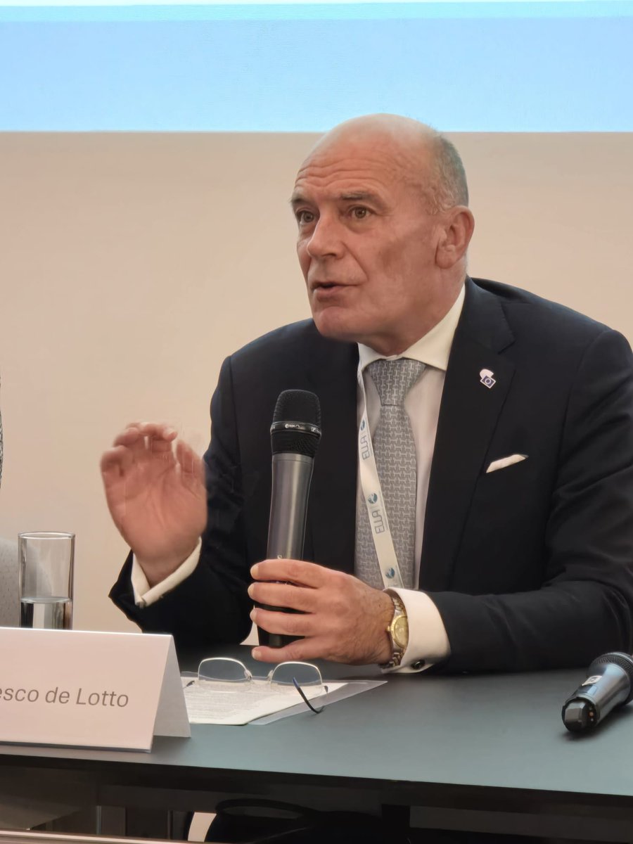 💦Boosting water technologies presents a great opportunity for Europe, and it will help agriculture, industries and other sectors become more water resilient, said our President <a href="/pietro_de_lotto/">pietro f de lotto</a> at <a href="/water_ewa/">European Water Association</a> conference, calling for a comprehensive #EUBlueDeal approach for 🇪🇺.